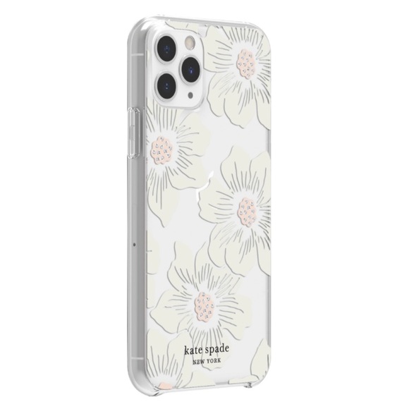 Kate Spade Protective Shell Case for iPhone 11 Pro With Stones Hollyhock Floral - Picture 2 of 7